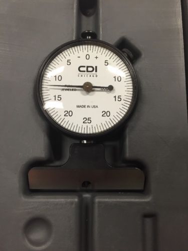 Cdi 60412j knife edge dial depth gauge .0005&#034; grad. jeweled bearings (mm) for sale