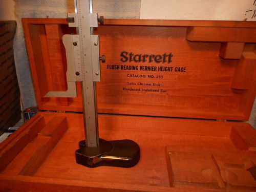 Machinists SP103 BUY NOW Starrett  Mint Condition No. 255 Height Gage