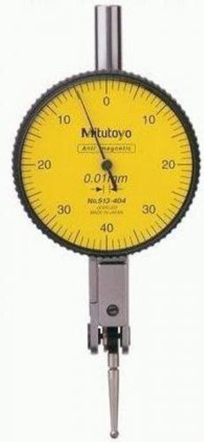 NEW MITUTOYO DIAL TEST INDICATOR 513 404E - 0 - 40MM x 0.01MM MINI LEVER