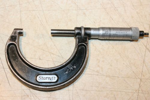 VINTAGE Starrett #436  1&#034;-2&#034; OUTSIDE Micrometer