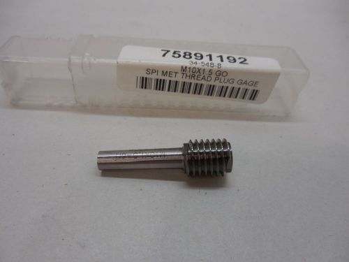 Spi m10x1.5 met thread plug gage 34-548-8 machinist inspection tool for sale