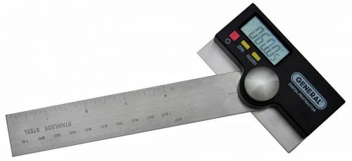 Precision protractor digital 6&#034; stainless general tool #1702 for sale