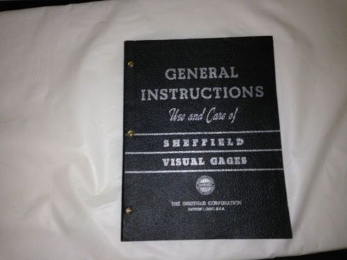 Sheffield Visual Gages General Instructions Manual