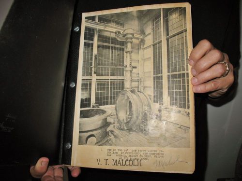 Chapman valve co 1930s book photoplate dams power plant fire hydrant city water for sale