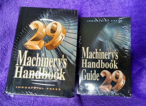 New Sealed Machinery&#039;s Handbook and Guide 29th Edition Toolbox 2 Book Lot FreeSh