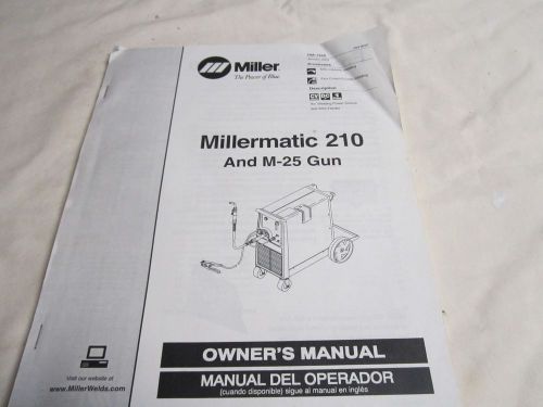 Miller Millermatic 210 Welder Owners Manual