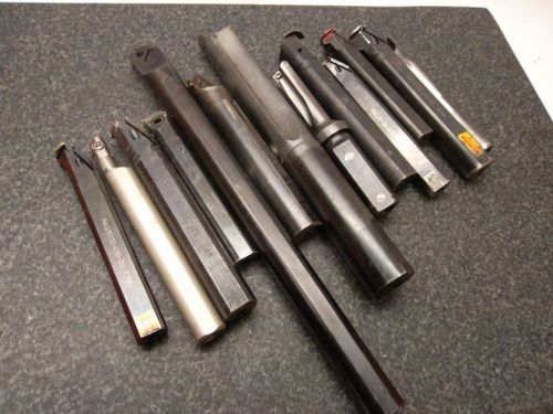 BIG LOT OF  ASSORTED INDEXABLE BORING BARS  AS-IS
