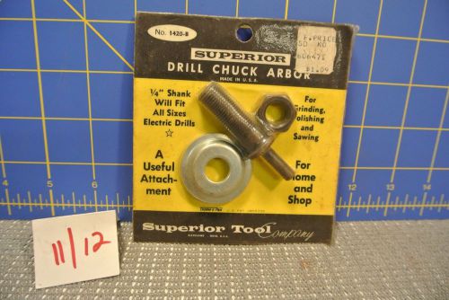 Superior Drill Chuck Arbor New Old Stock