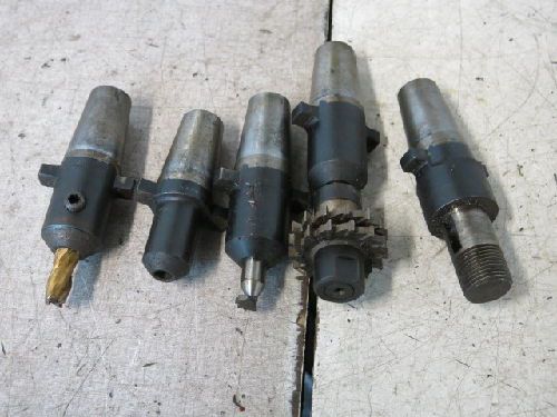 5 KWIK-SWITCH 200 ENDMILL TOOL HOLDERS, 3/8&#034;, 1/2&#034;, &amp; 1&#034; BORES