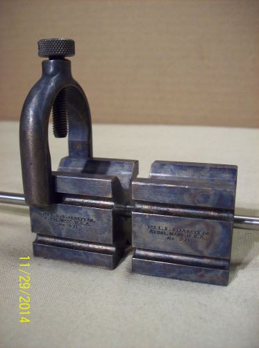 Vtg~l.s. starrett co.~2 v-blocks no. 271, clamp, &amp; aligning rod~machinists tools for sale