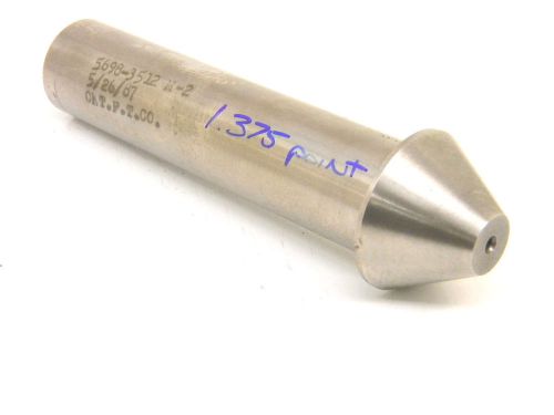 New surplus 1.00&#034; straight shank dead center with 1.375&#034; point diameter for sale
