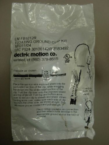 Floating ground clip kit, electric motion co.  em fb1012r for sale