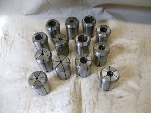 HALF-GRIP COLLET SET 13PCS 1/8&#034; TO 7/8&#034; BY 16THS