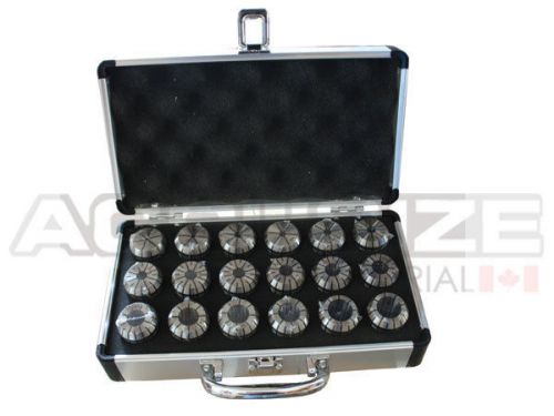 23 Pcs ER40 Collet Set 1/8&#039;&#039; to 1&#039;&#039;, 0.0005&#039;&#039; in Fitted Strong Box, #0223-0935