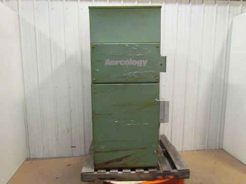 Aercology dm-1000 2hp 3ph 460v dust collector cabinet w/manual shaker bag filter for sale