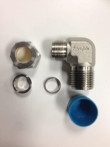 New swagelock stainless steel 316xuc fittings 1/2&#034; tube to 1/2&#034; npt 90* elbow for sale
