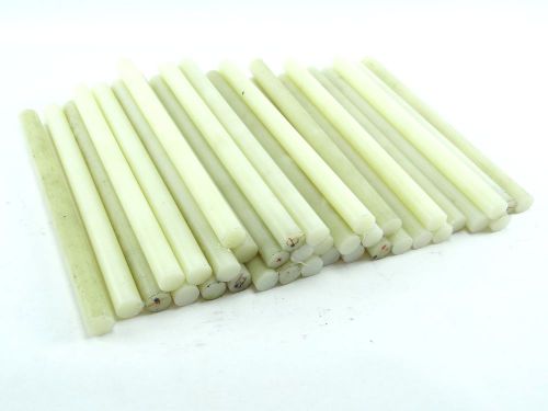Lot of 36 13&#034; lengths 7/8&#034; diameter machinable plastic rod stock delrin nylon for sale