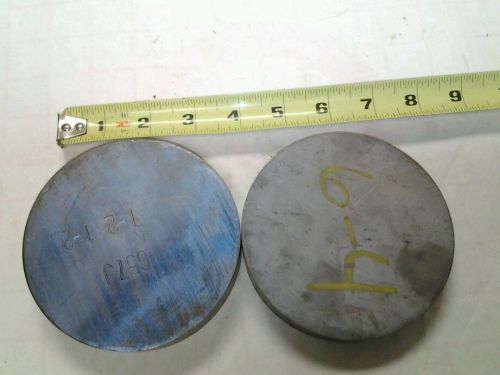 Lot of 2 pieces of grade 5 6al4v titanium round rod  4-1/4&#034; diameter for sale