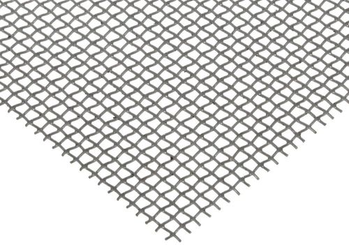 Steel woven mesh sheet, zinc galvanized finish, 12&#034; width, 24&#034; length. for sale