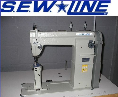 Sewline 810f new 1-needle postbed reverse &amp;servo motor industrial sewing machine for sale