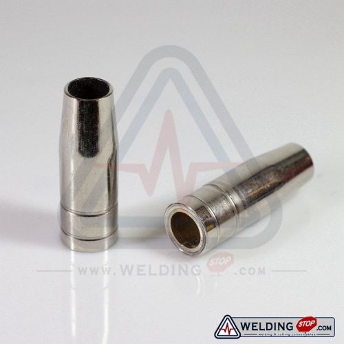 Mb 15ak mig welding torch conical nozzle shield cup 2pcs for binzel abicor type for sale