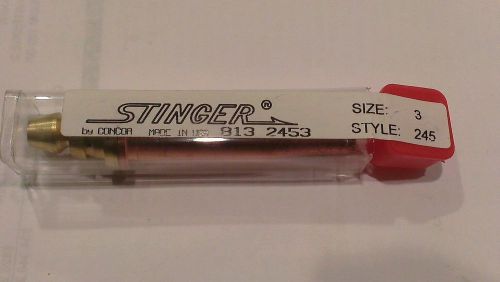 Stinger Cutting Tip, #8132453, Size: 3 Style: 245,  New In Package