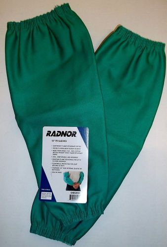 Radnor 64054950 lightweight 18&#034; green flame retardant cotton sleeves for sale