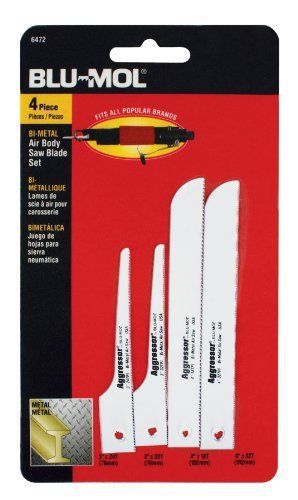 Disston E0101319 Blu-Mol Air Saw Blade Assortment  4-Piece