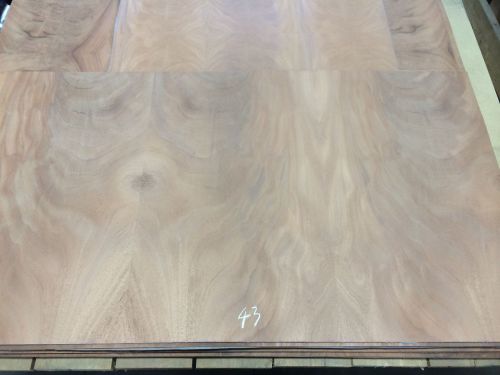 Wood veneer crotch mahogany 48x26 1pcs total 20mil paper backed &#034;exotic&#034; crlm43 for sale