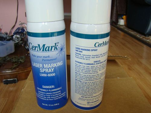 2 CerMark LMM-6000 - Metal Marking Spray Can  LASER ENGRAVING