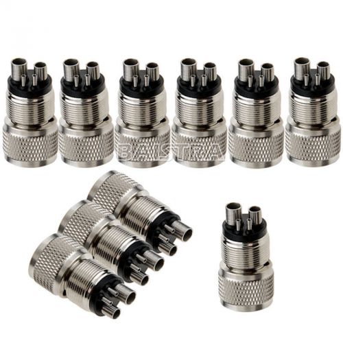 10 pcs dental tubing change adapter connector converter m4 to b2 f handpiece for sale