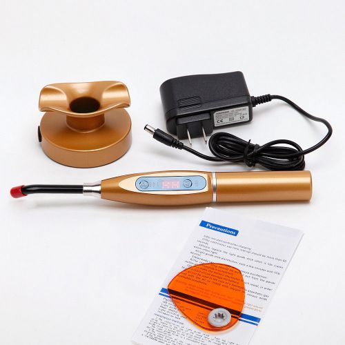 Dental Curing Light LED Lamp Wireless Cordless 1500mw T1 Skysea On Sale gold
