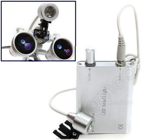 SALE HOT! NEW Dental Surgical portable LED head light lamp for loupes Silver
