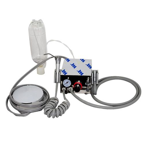 2015 New Portable Dental Turbine Machine Air Compressor 4Hole With Water bottle