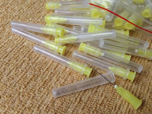 Dental Irrigation Needle Tips 27ga Yellow 100/pack notched purple endo Syringes