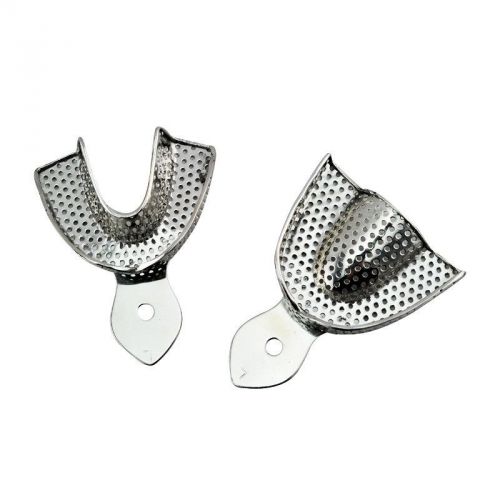 Brand new 2pcs dental stainless steel anterior impression trays for sale