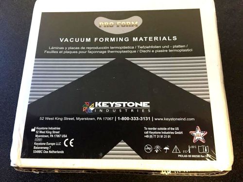Keystone 9615000 pro-form vacuum forming materials - splint material .020 (.5mm) for sale