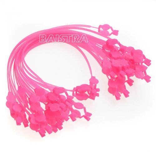 20Pcs Dental tools Plastic bib Clips Chain Pink !! Hot Sale !