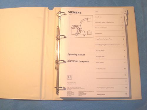Siemens Siremobil Compact C-arm Operator Manual