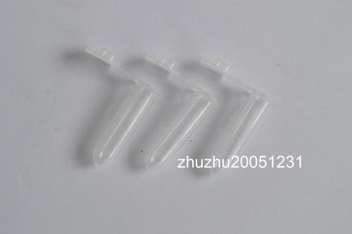 200pcs 2ml new cylinder bottom micro centrifuge tubes w caps clear for sale