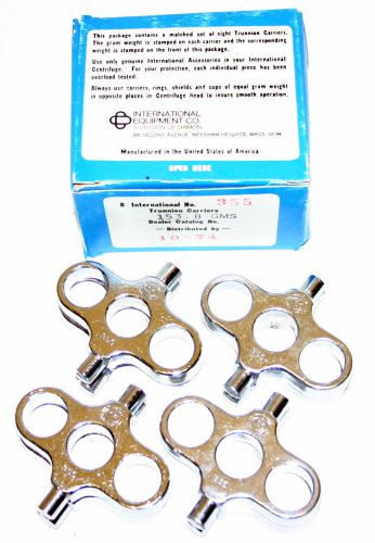 IEC TRUNNION RINGS, MODEL 355, ONE BOX OF EIGHT, THREE PLACE, MATCHED WEIGHTS