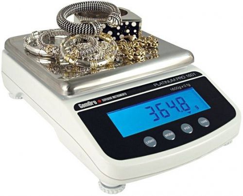 GemOro Platinum PRO1601 Digital Counter Top Portable Gold Jewelry Balance Scale