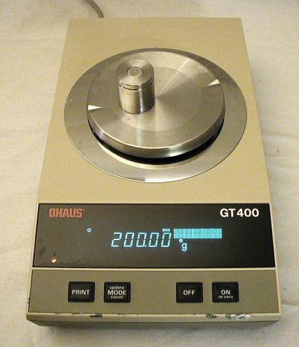 Ohaus GT400 Precision Advanced Electronic Balance, 410g capacity.