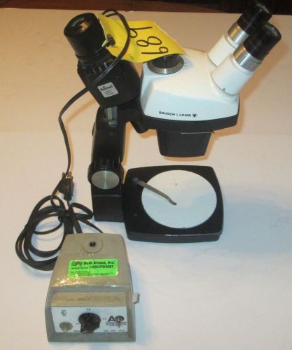 BAUSCH &amp; LOMB StereoZoom 3 ZOOM RANGE 1.0X-2.5X MICROSCOPE with Lamp Light