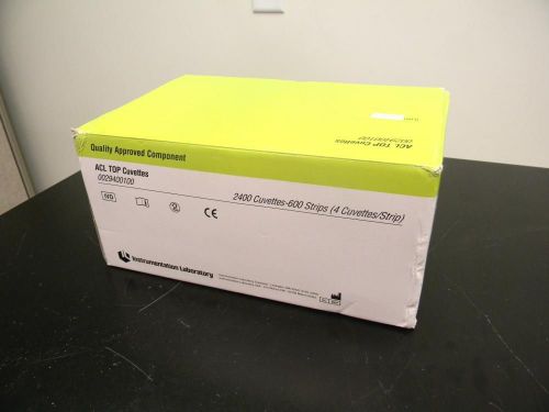 Instrumentation laboratory acl top cuvettes - box of 2400 cuvettes - new in box for sale