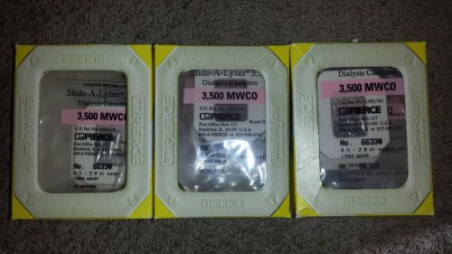 (26) Pierce 3,500MWCO Slide-a-lyzer Dialysis Cassettes No. 66330 .5-3.0ml Sample