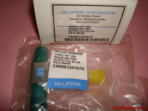 New! millipore htt-204 pressure transducer hastelloy alloy c-22 - 250psia 4-20ma for sale