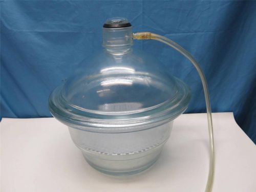 Wheaton 10&#034; Glass Vacuum Desiccator Vitro Wheaton Dry Seal Lab Glass