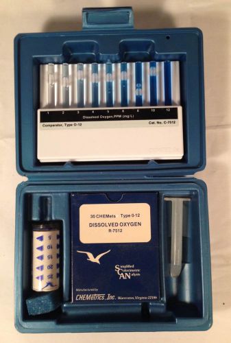 Vintage (70&#039;s) chemetrics dissolved oxygen test kit for sale