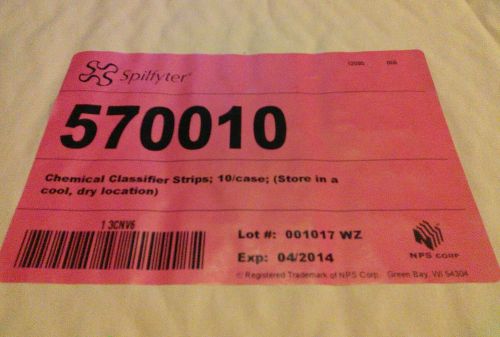 SPILFYTER 570010 Chemical Classifier Strips, Pk 10